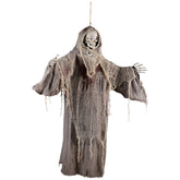 36" Touch Activated Hanging Death Reaper Halloween Decoration